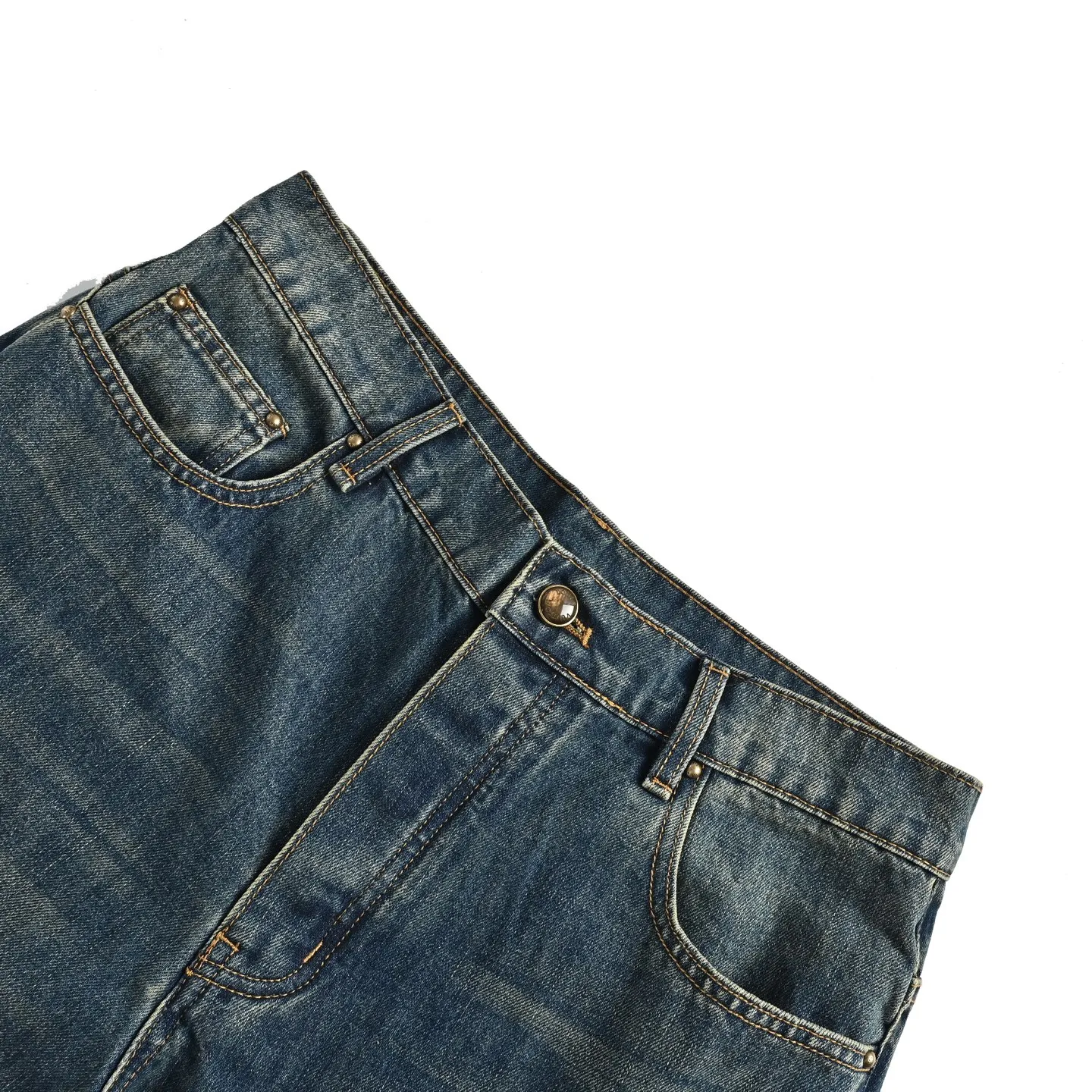 Louis Vuitton/Louis Vuitton back pocket leather jeans